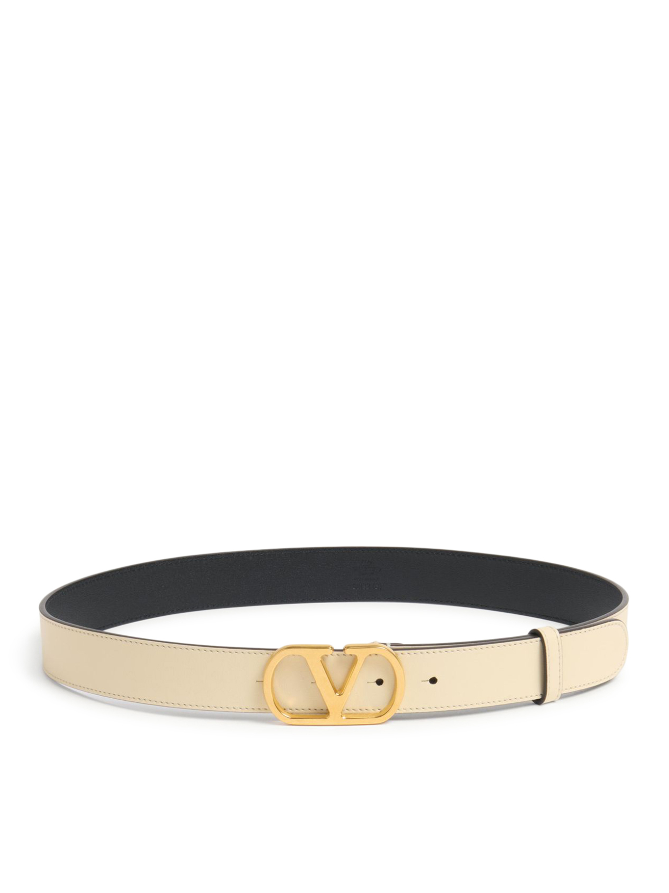 [Valentino Garavani] Belt FW26 8W2T0SM3IYRREN BUTTER WHITE