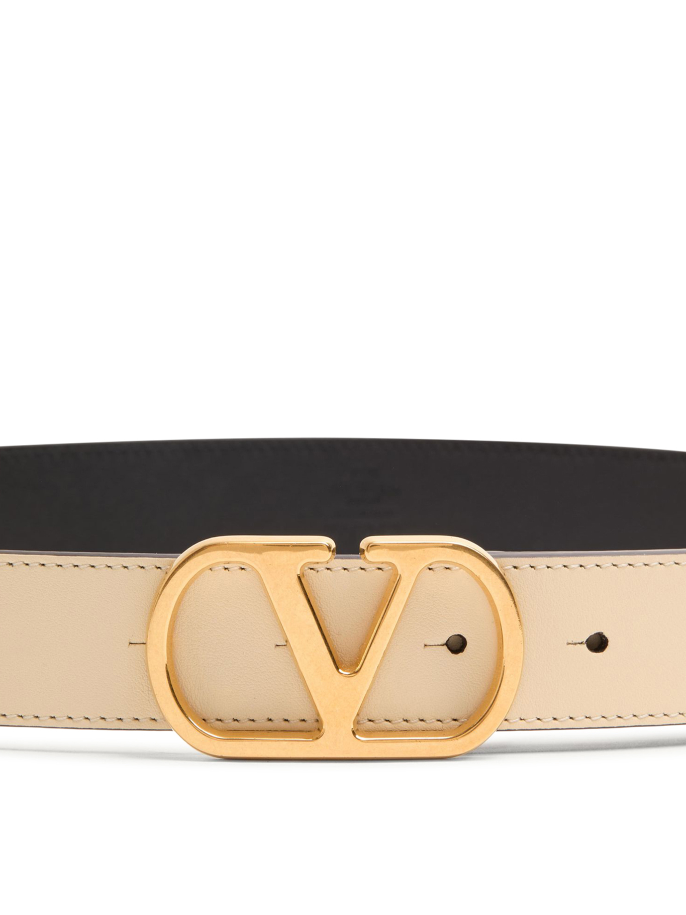 [Valentino Garavani] Belt FW26 8W2T0SM3IYRREN BUTTER WHITE