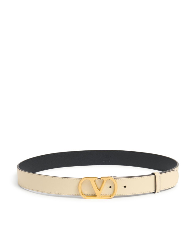 [Valentino Garavani] Belt FW26 8W2T0SM3IYRREN BUTTER WHITE