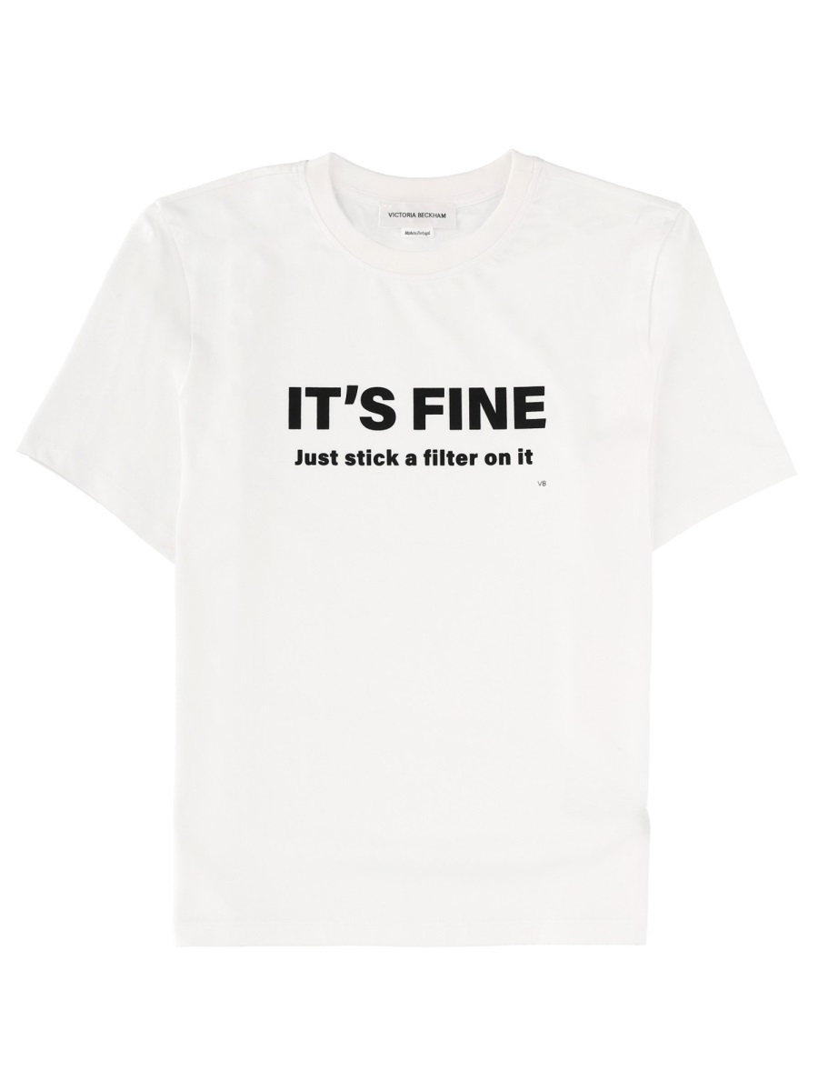 [VICTORIA BECKHAM] T-shirts Short Sleeve SS26 1126JTS007232A_WHITE