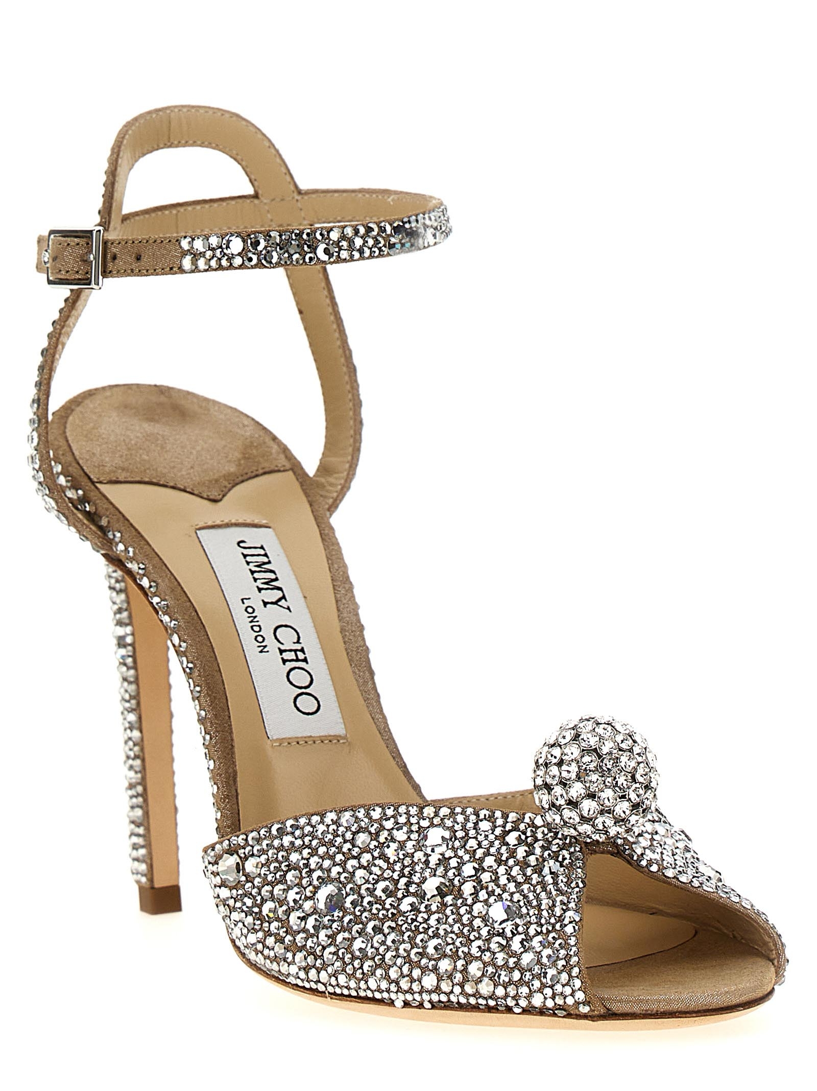 [Jimmy Choo] Sandals FW26 SACORA100PHZNUDECRYSTAL