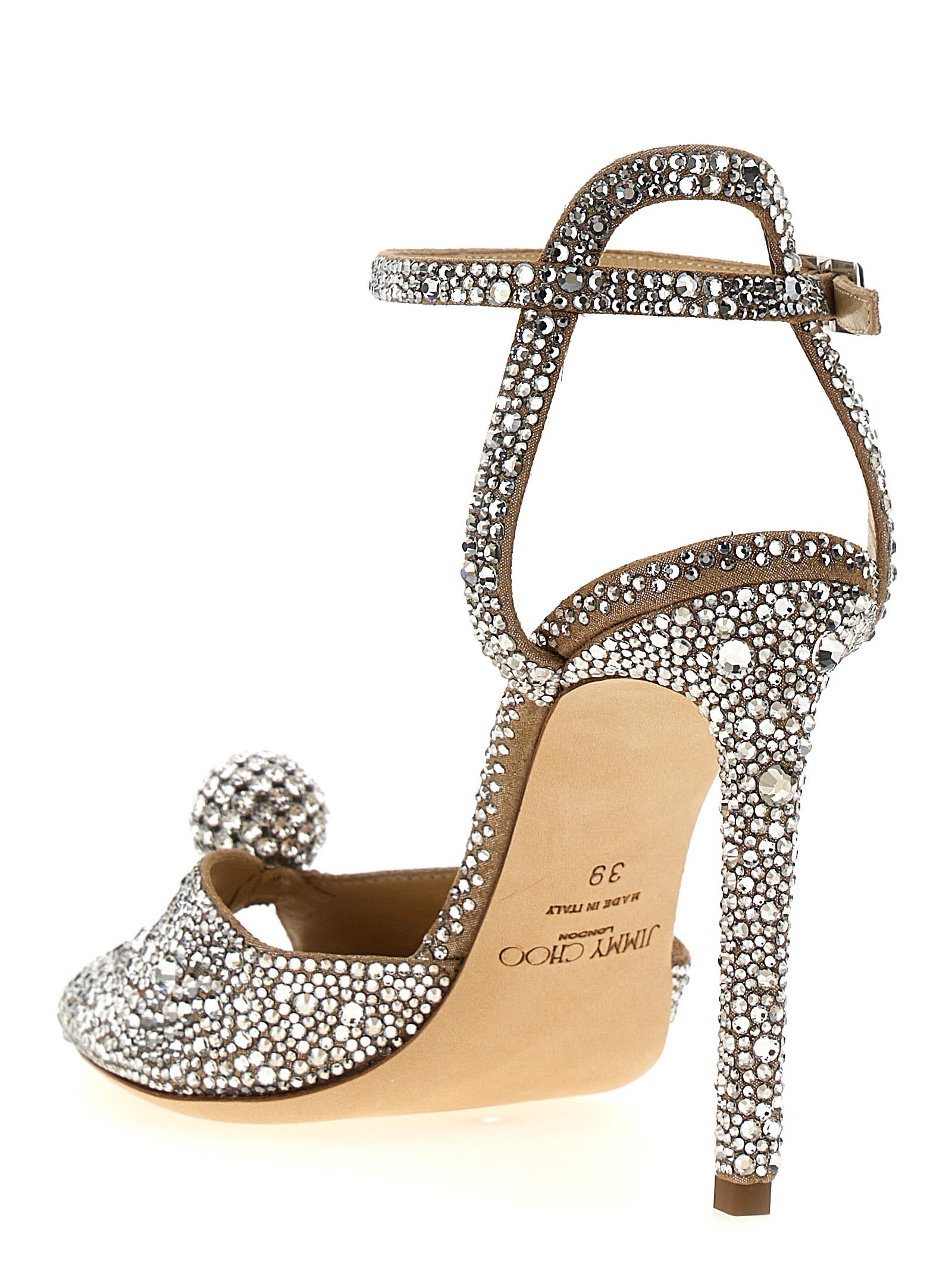 [Jimmy Choo] Sandals FW26 SACORA100PHZNUDECRYSTAL
