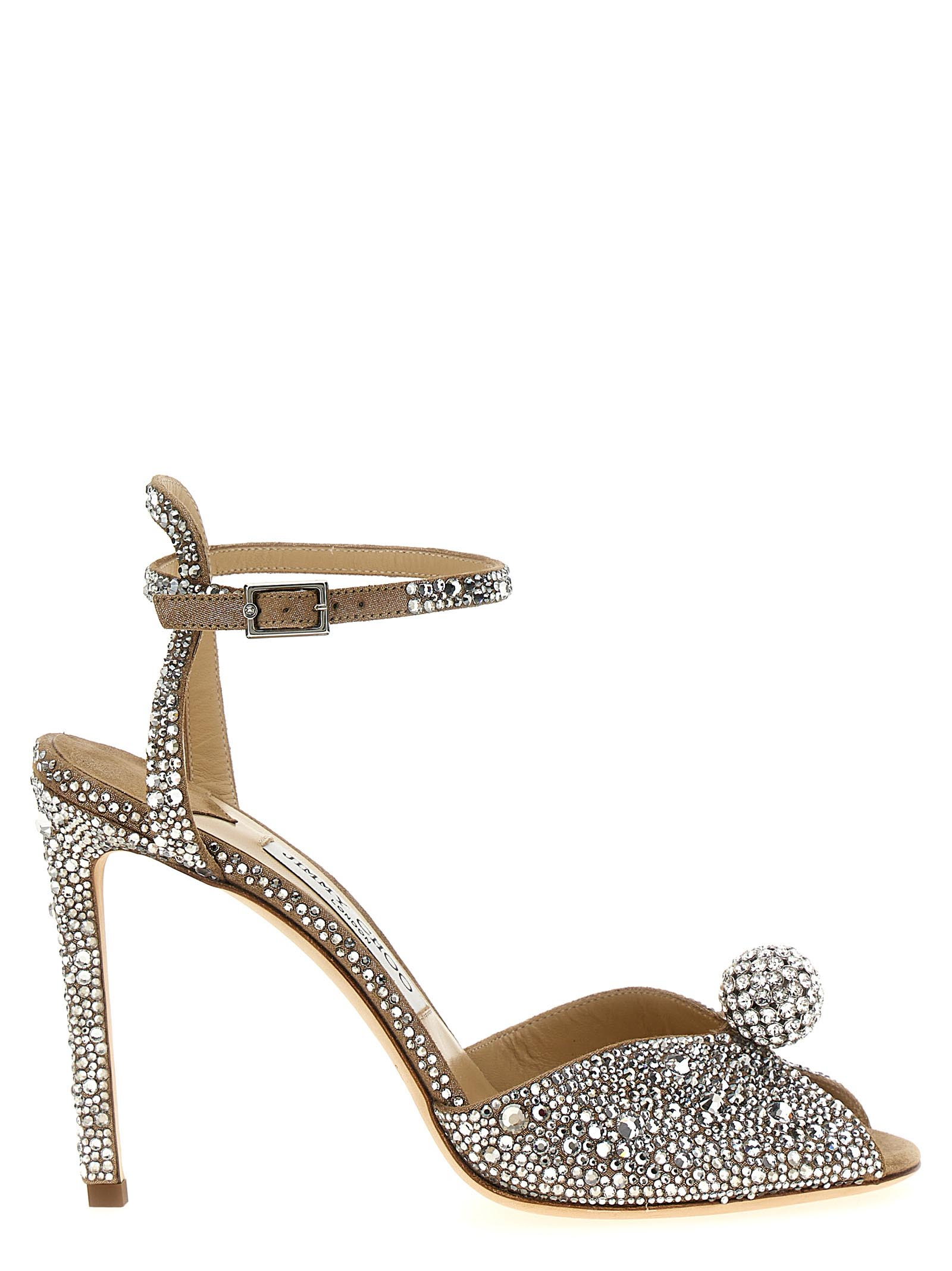 [Jimmy Choo] Sandals FW26 SACORA100PHZNUDECRYSTAL