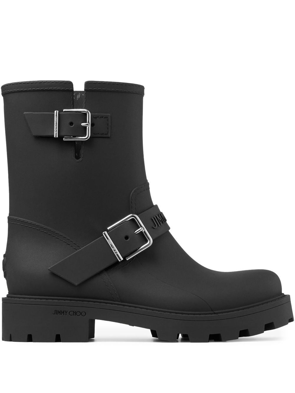 [Jimmy Choo] Ankle Boots SS26 BIKERRAINTPYBLACK