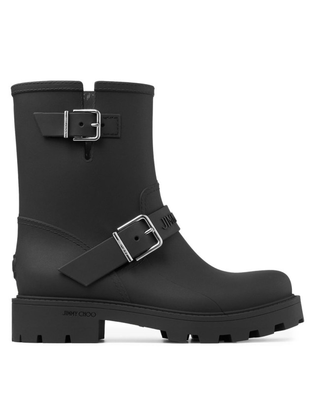 [Jimmy Choo] Ankle Boots SS26 BIKERRAINTPYBLACK