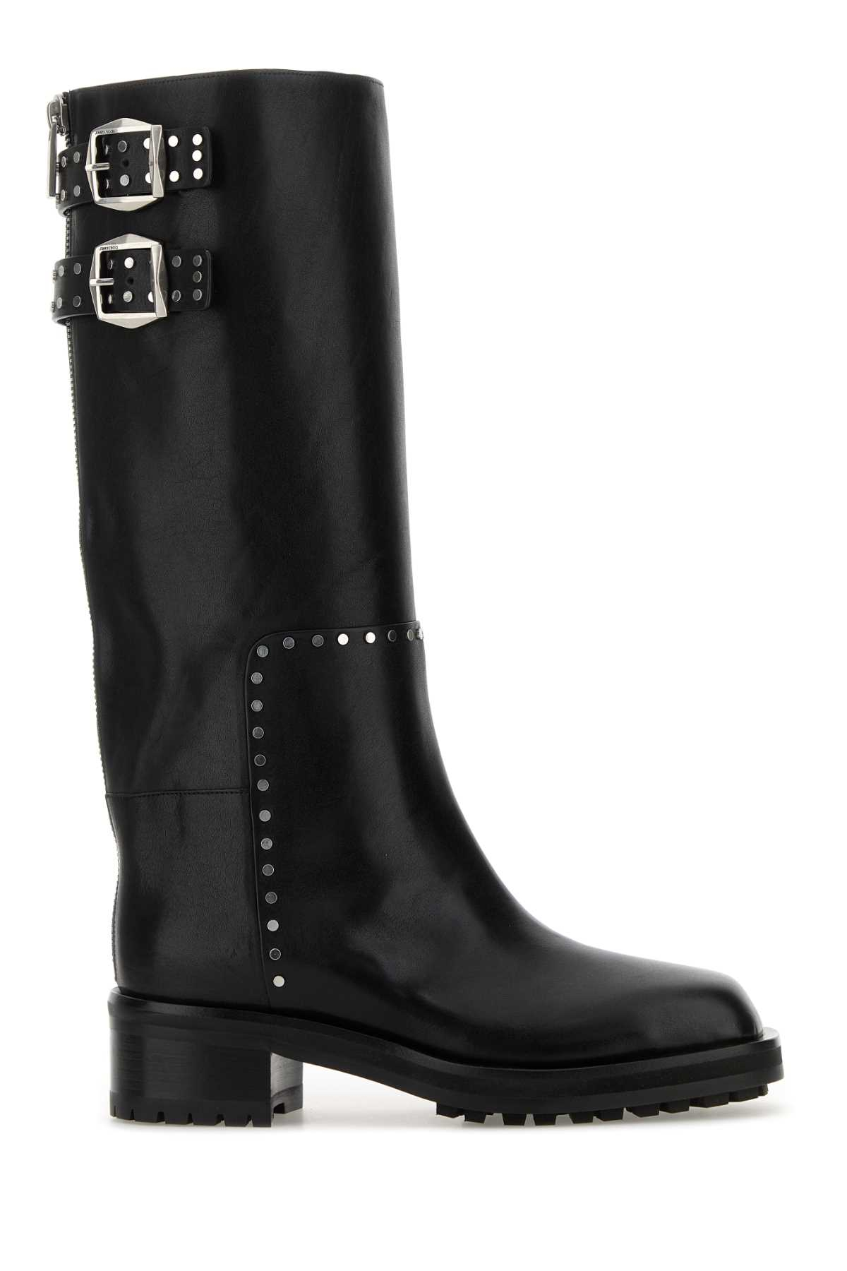 [Jimmy Choo] Long Boots FW25 BROOKLYNKB50UMJ BLACKSILVER