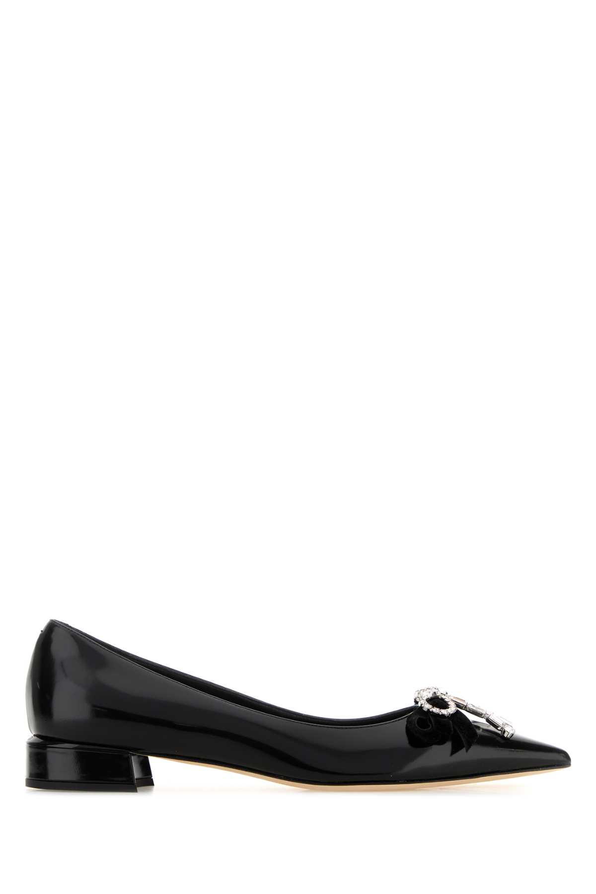 [Jimmy Choo] Flat shoes SS26 AURIAFLATBSV BLACKCRYSTAL