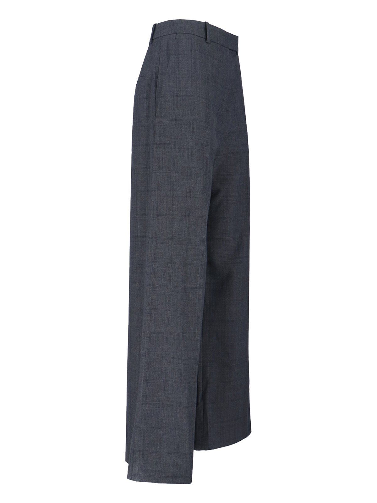 [THE FRANKIE SHOP] Trousers FW25 BRICKELL PLAID TROUSERSDARK GREY