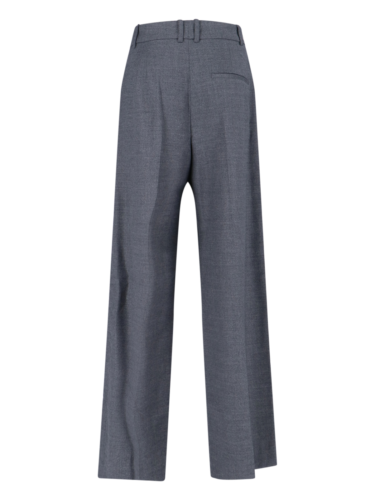 [THE FRANKIE SHOP] Trousers FW25 BRICKELL FLANNEL TROUSERSGREY MELANGE
