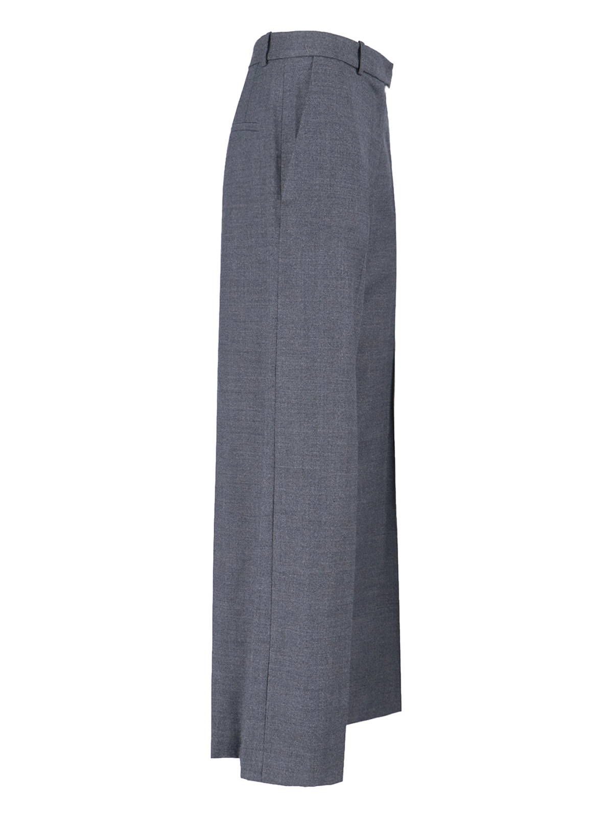 [THE FRANKIE SHOP] Trousers FW25 BRICKELL FLANNEL TROUSERSGREY MELANGE