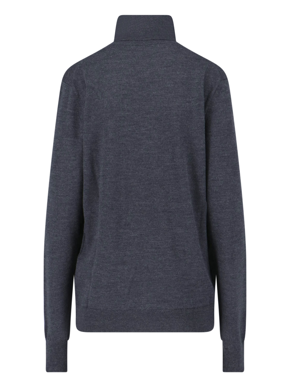 [THE FRANKIE SHOP] Knitwear SS26 EVE THIN TURTLENECK SWEATERDARK GREY MELANGE