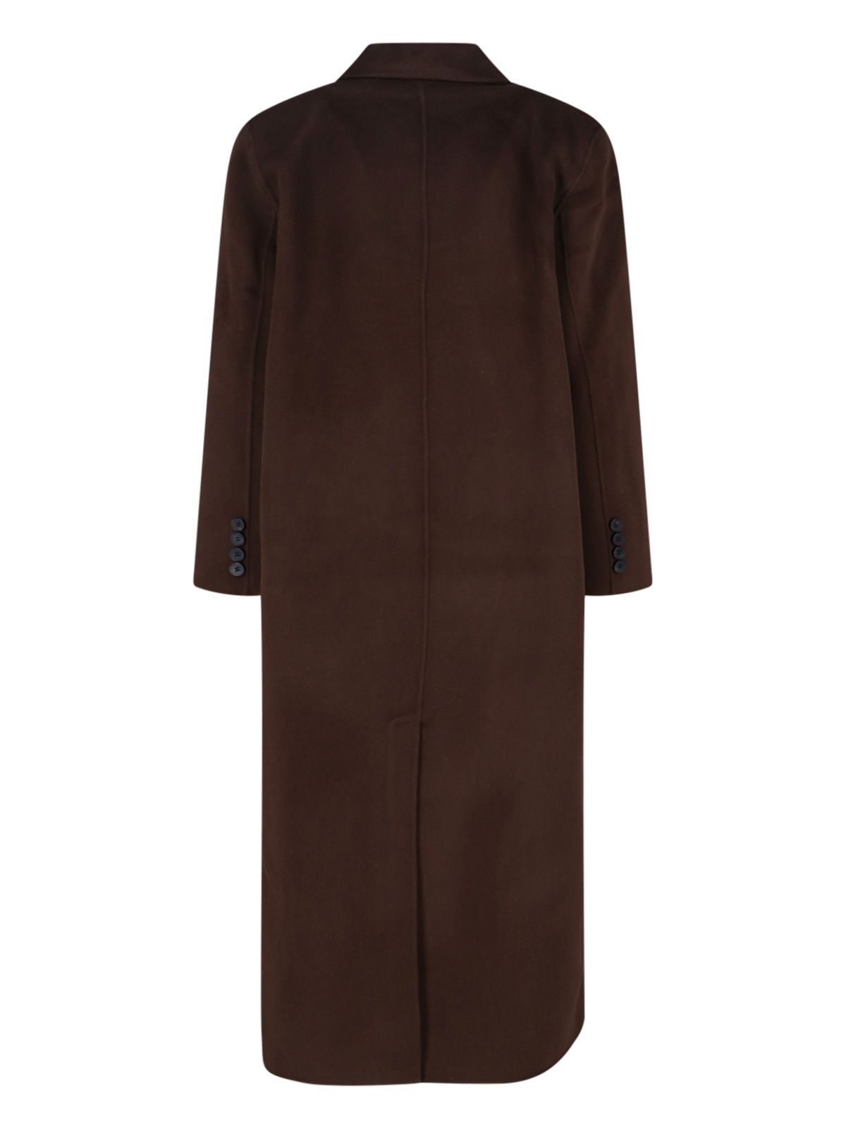[THE FRANKIE SHOP] Coat SS26 GAIA DOUBLE BREASTED COATDARK BROWN