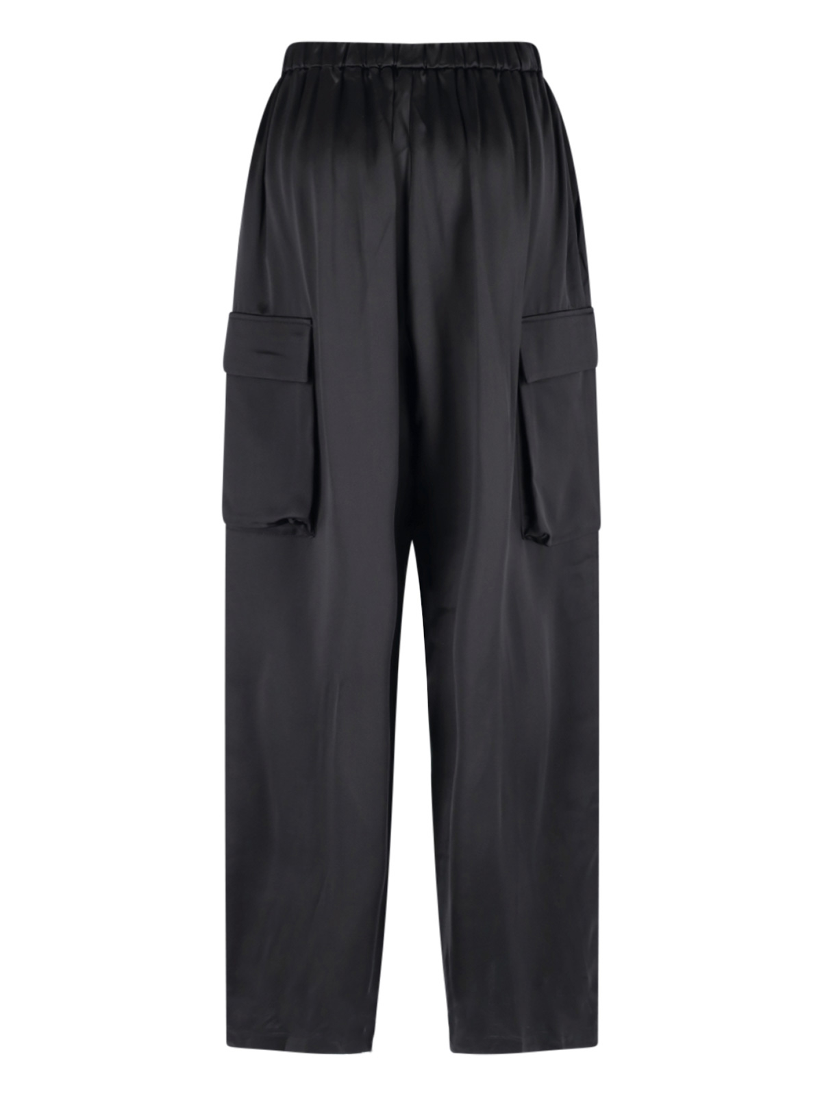 [THE FRANKIE SHOP] Trousers SS26 DELNY SATIN CARGO PANTSBLACK