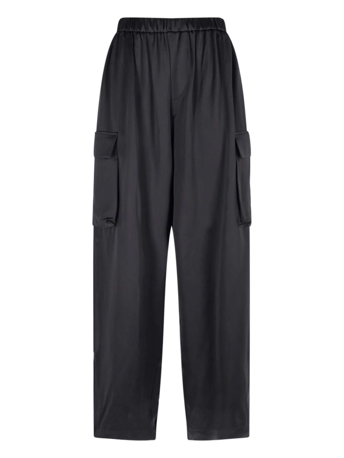 [THE FRANKIE SHOP] Trousers SS26 DELNY SATIN CARGO PANTSBLACK