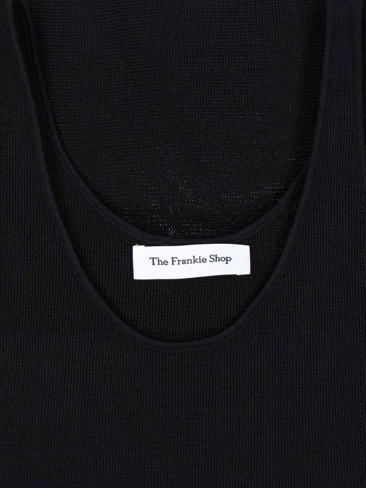 [THE FRANKIE SHOP] Tank top SS26 RIVO KNIT TANK TOPBLACK