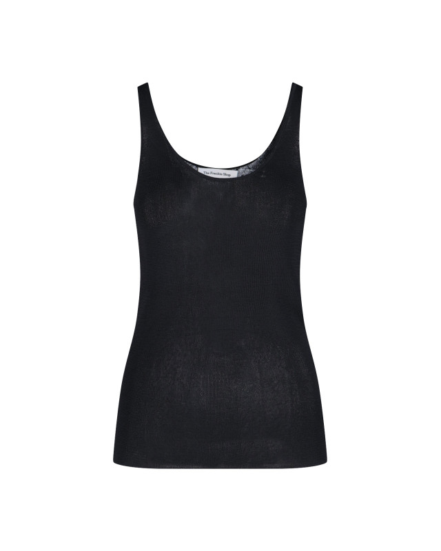 [THE FRANKIE SHOP] Tank top SS26 RIVO KNIT TANK TOPBLACK