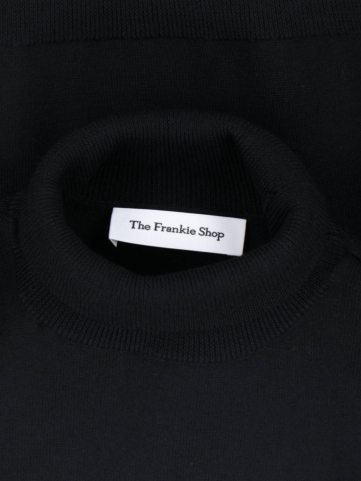 [THE FRANKIE SHOP] Knitwear SS26 EVE THIN TURTLENECK SWEATERBLACK