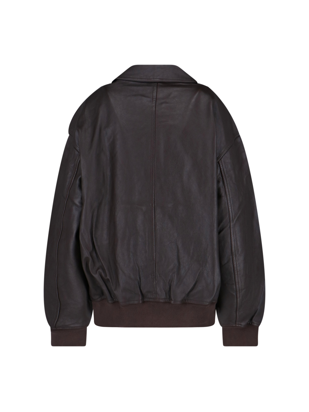 [THE FRANKIE SHOP] Leather Jacket SS26 VIPER LEATHER JACKETBROWN