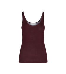[THE FRANKIE SHOP] Tank top SS26 RIVO KNIT TANK TOPBURGUNDY
