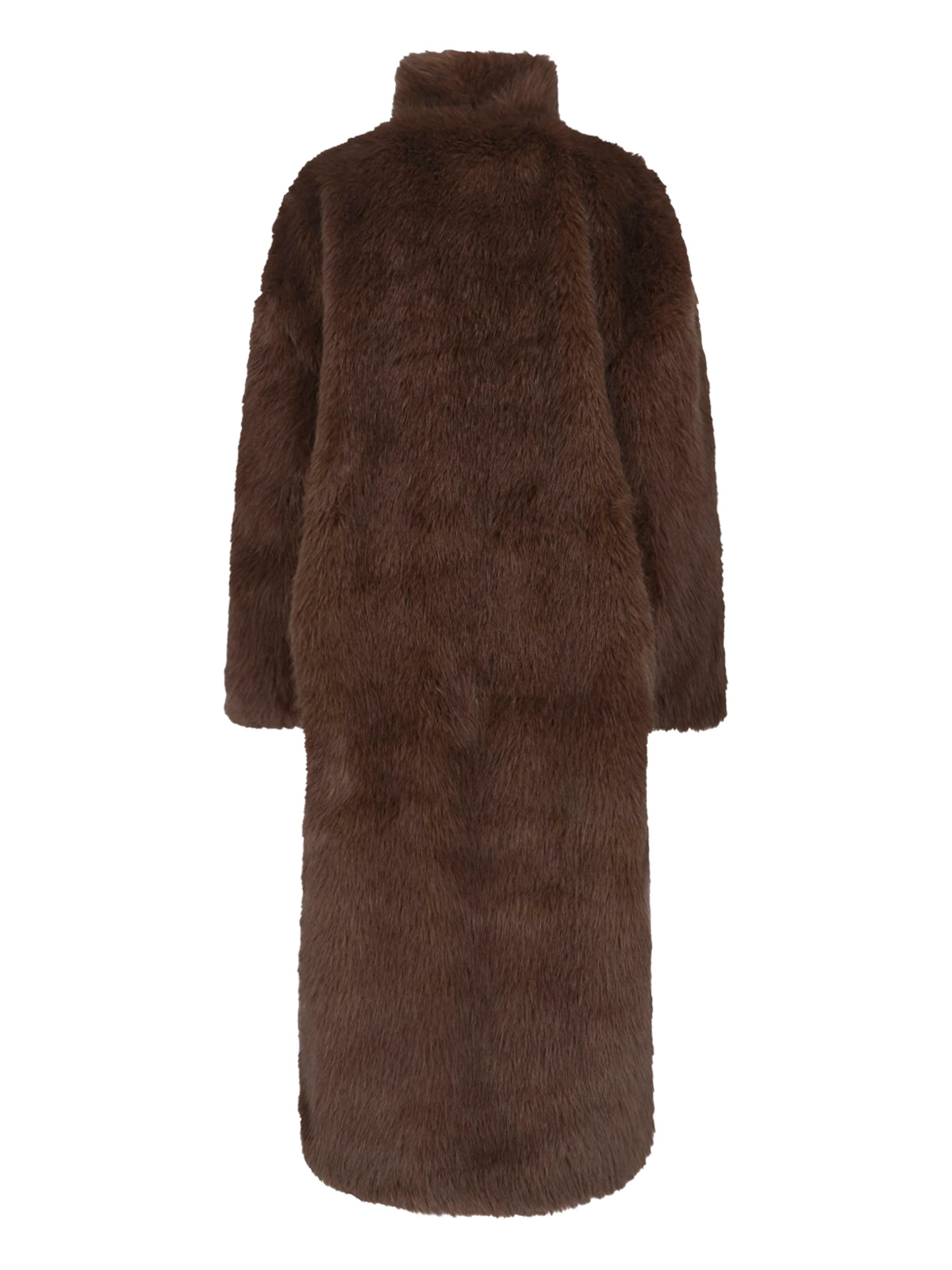 [THE FRANKIE SHOP] Coat SS26 RAVELLO FAUX FUR ROBE COATBROWN