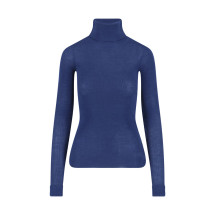 [THE FRANKIE SHOP] Knitwear SS26 UTICA THIN TURTLENECK SWEATERBLUE