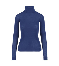 [THE FRANKIE SHOP] Knitwear SS26 UTICA THIN TURTLENECK SWEATERBLUE