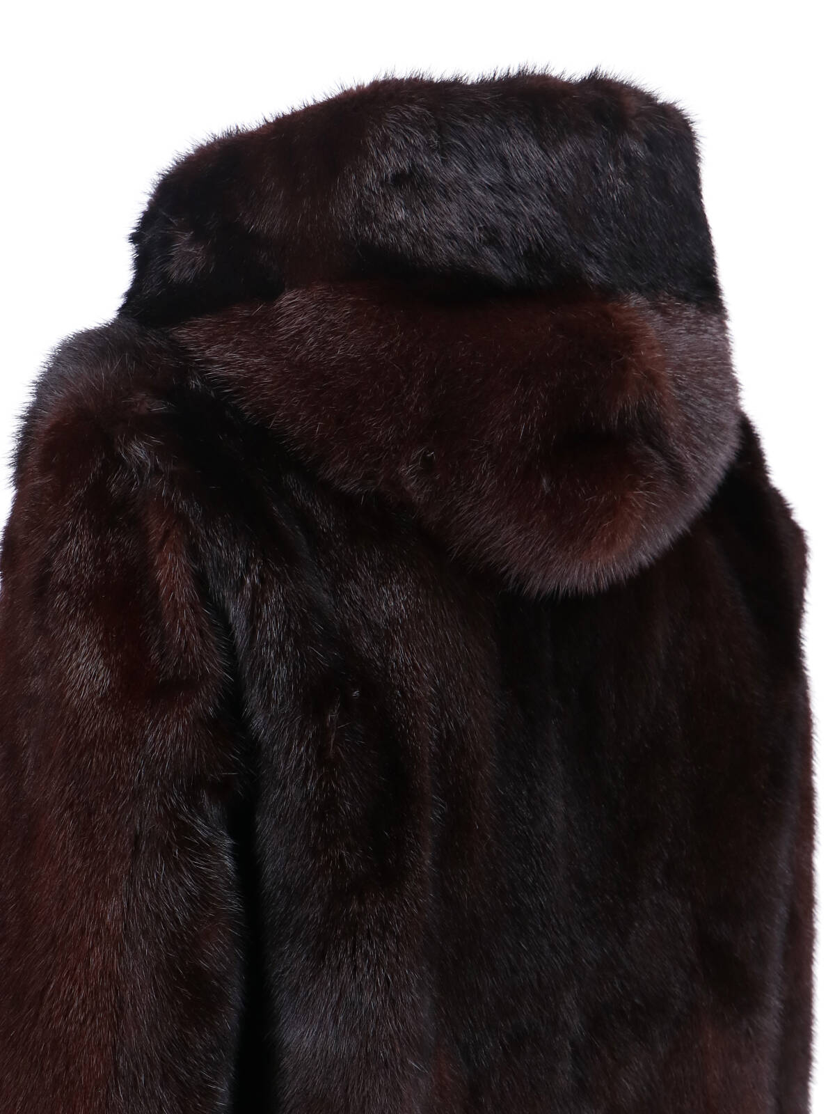 [IACOPA] Fur Jacket SS26 ROSENE HOODIEMOGANO