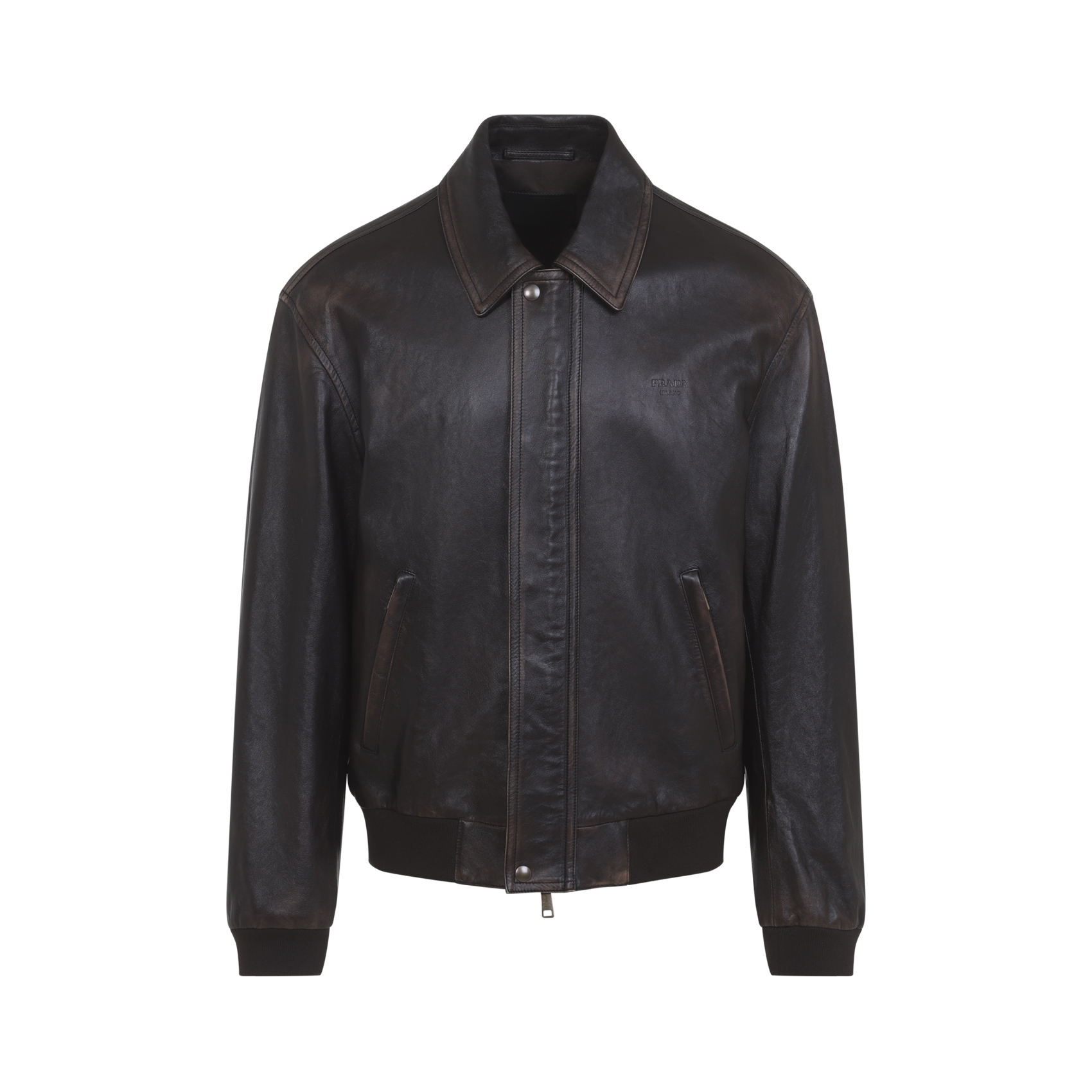 [Prada] Leather Jacket FW26 UPW622SOOO.16IL