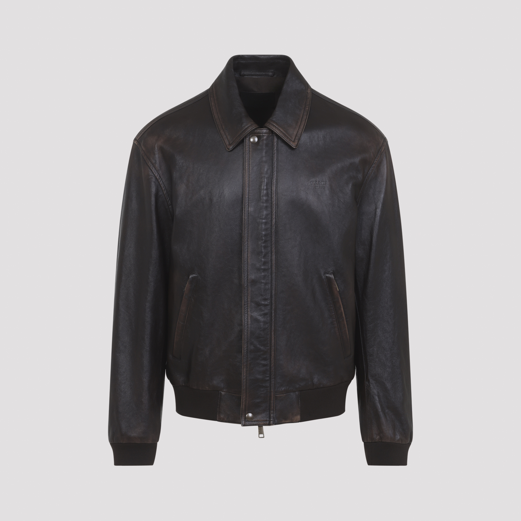 [Prada] Leather Jacket FW26 UPW622SOOO.16IL