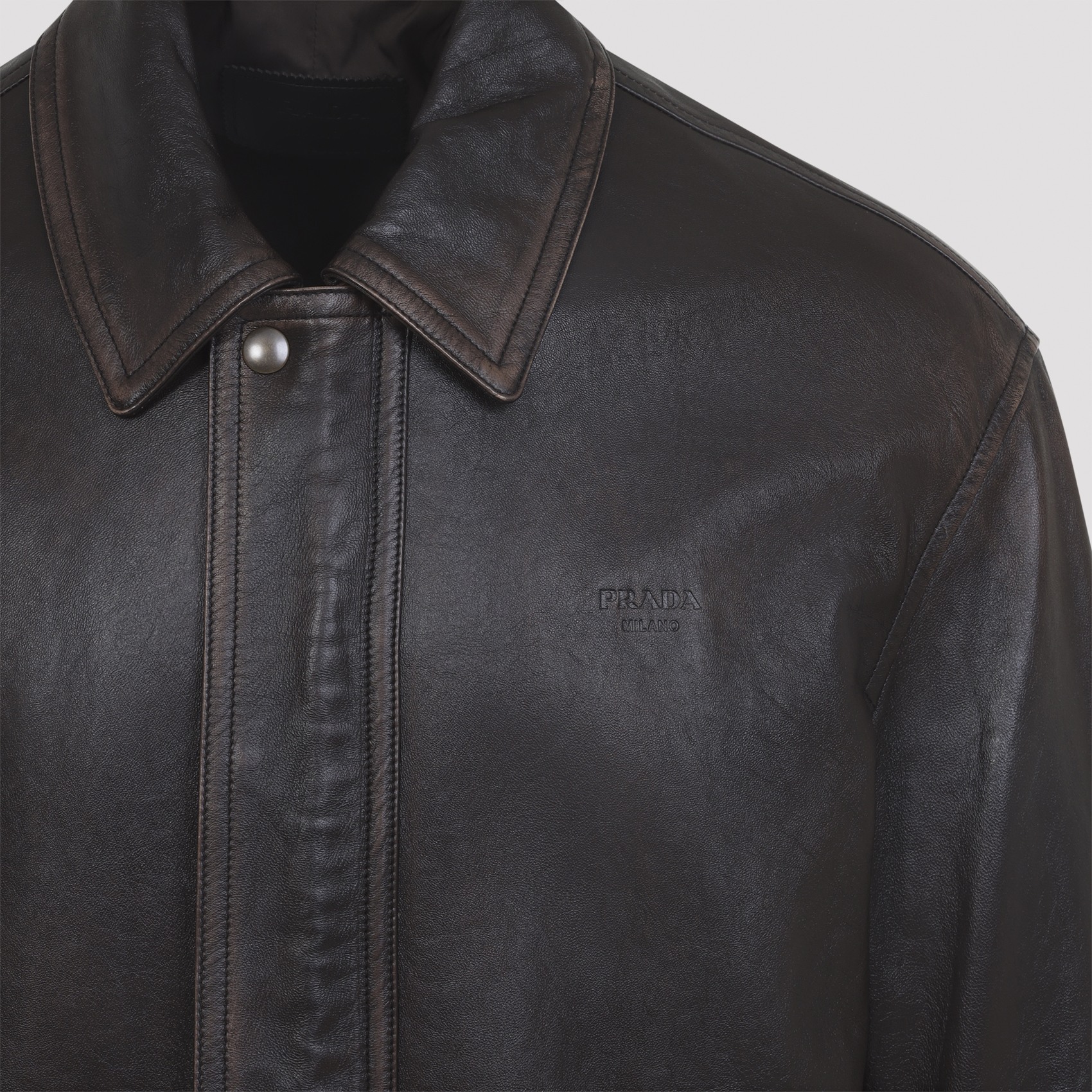 [Prada] Leather Jacket FW26 UPW622SOOO.16IL