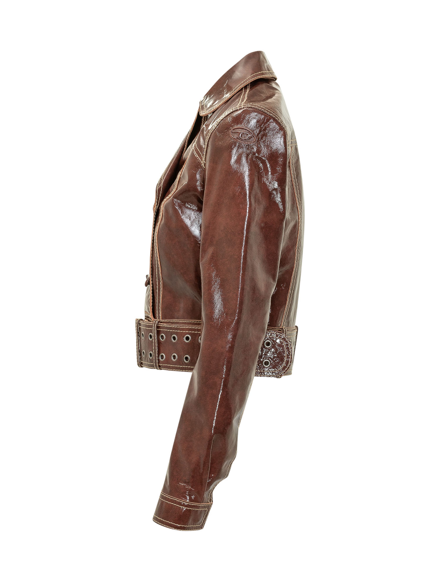 [Diesel] Leather Jacket FW26 A221670SIBQ 77Q