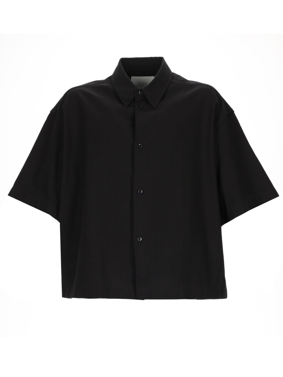 [Studio Nicholson] Shirts Short Sleeve SS26 SANKOSNM-1267_BLACK