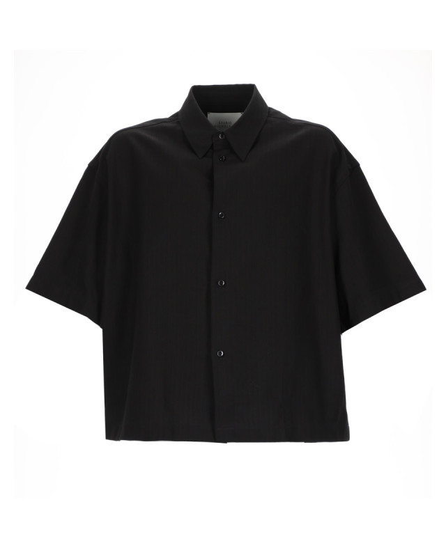 [Studio Nicholson] Shirts Short Sleeve SS26 SANKOSNM-1267_BLACK