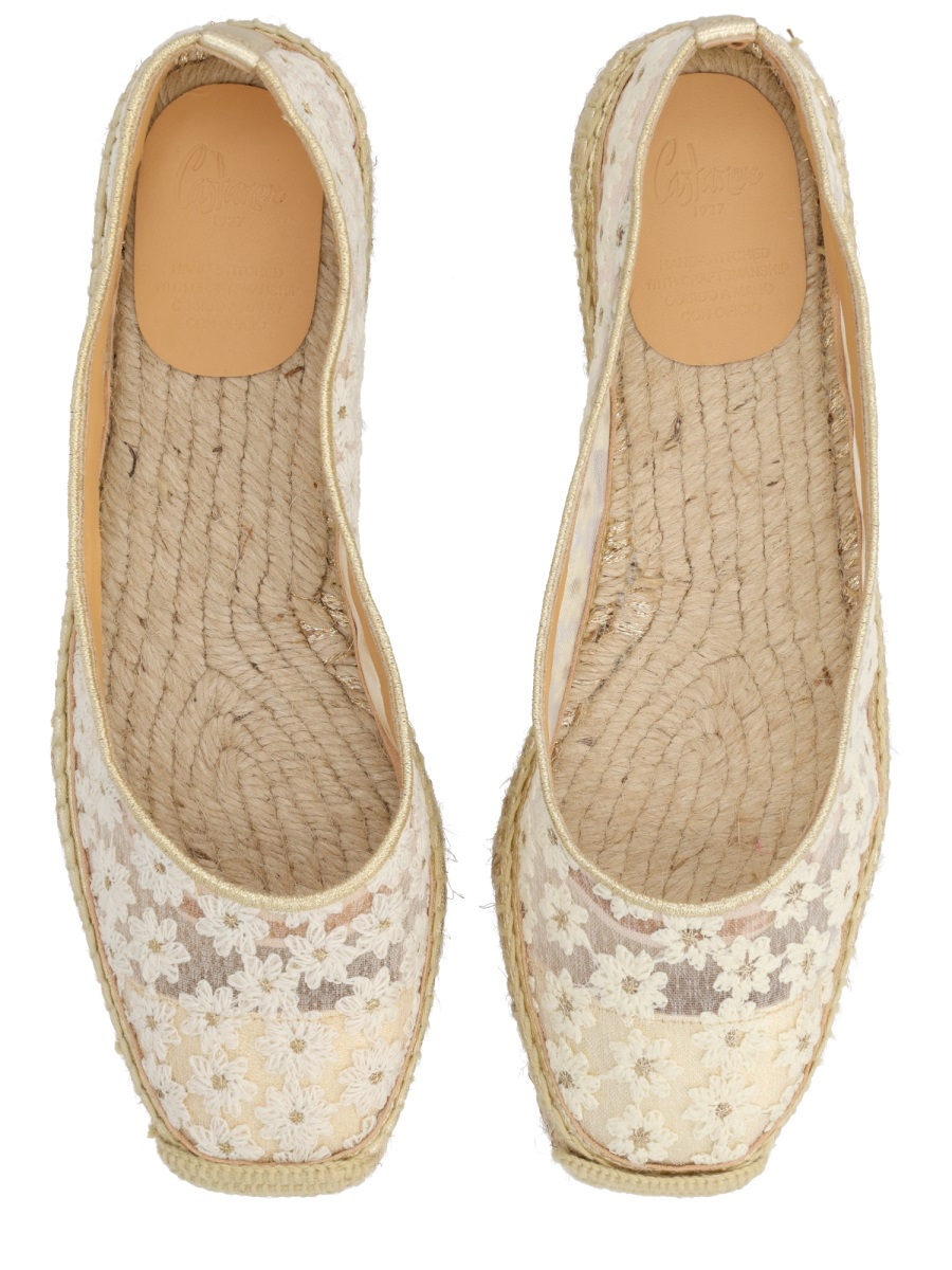 [Castaner] Flat shoes SS26 026167-4078_BLANCO/ORO