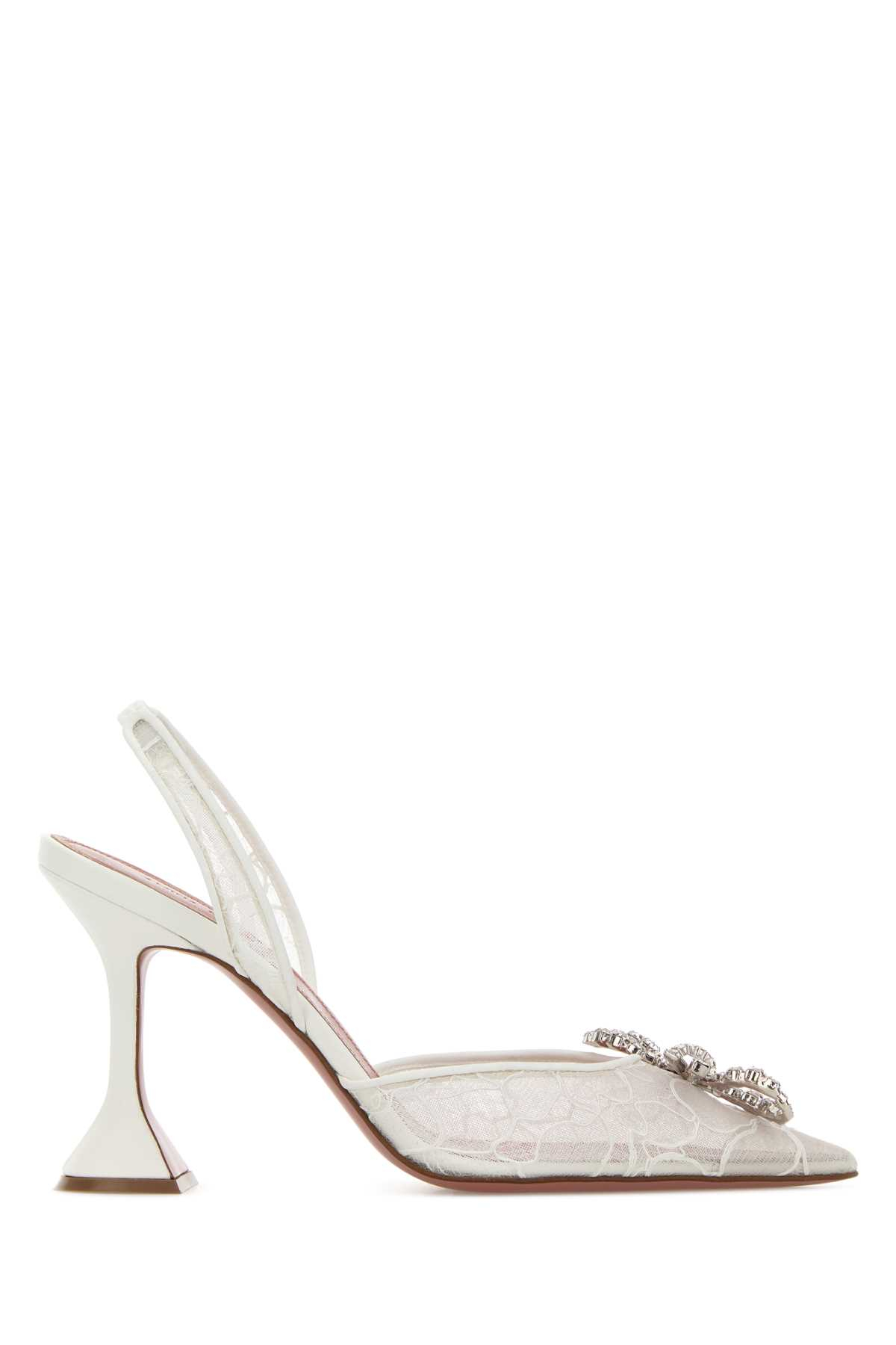 [Amina Muaddi] Pumps FW26 ROSIELACESLING95 IVORY