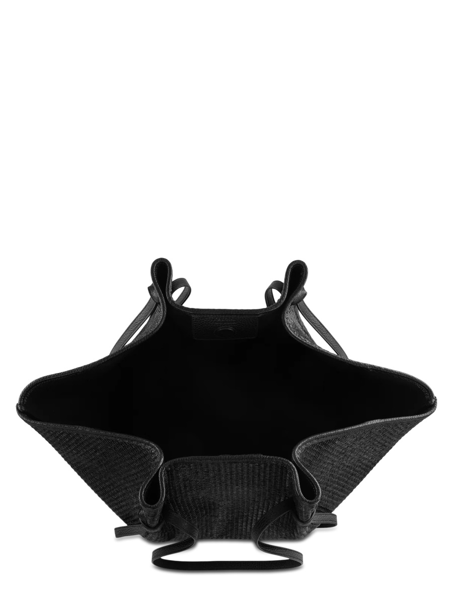 [YUZEFI] Shoulder bag SS26 MOCHI-WOVEN-RAFFIA_BLACK