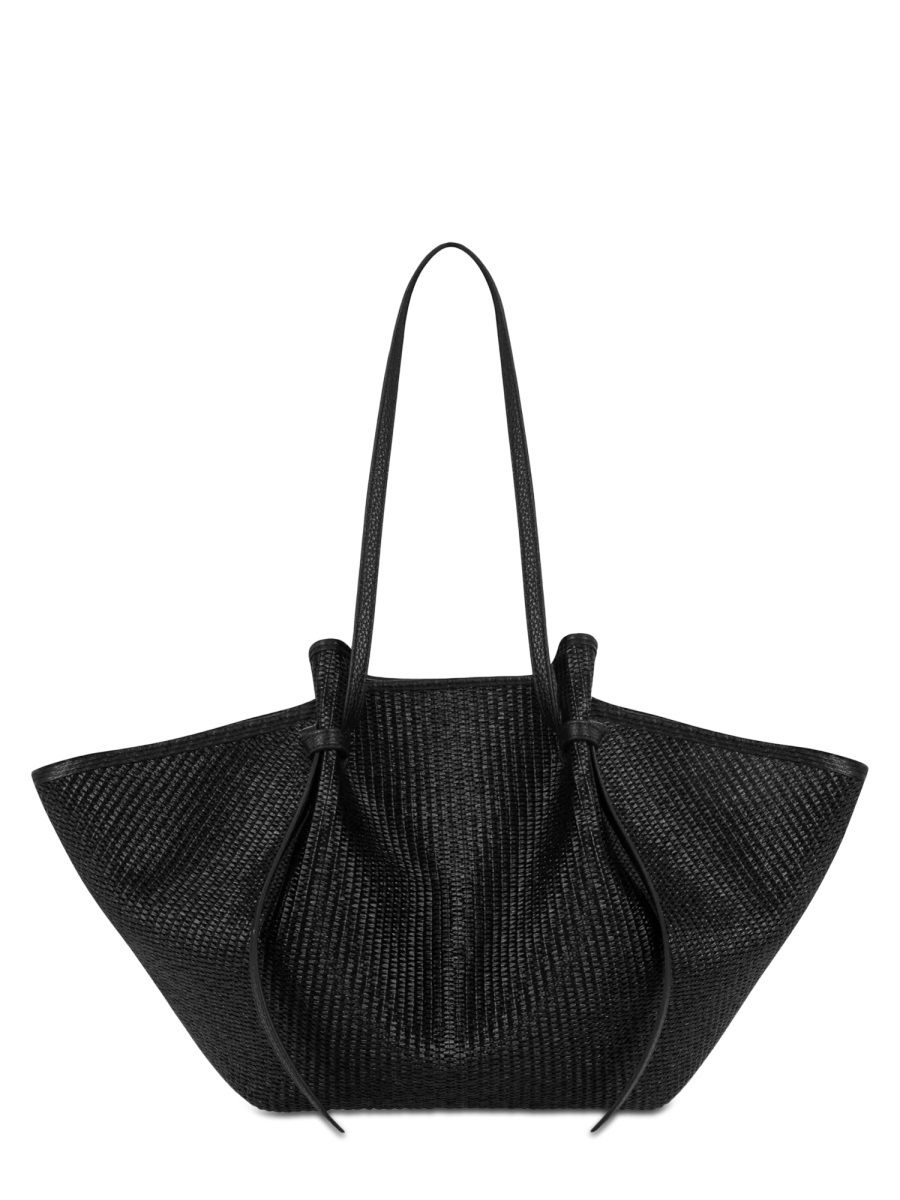 [YUZEFI] Shoulder bag SS26 MOCHI-WOVEN-RAFFIA_BLACK