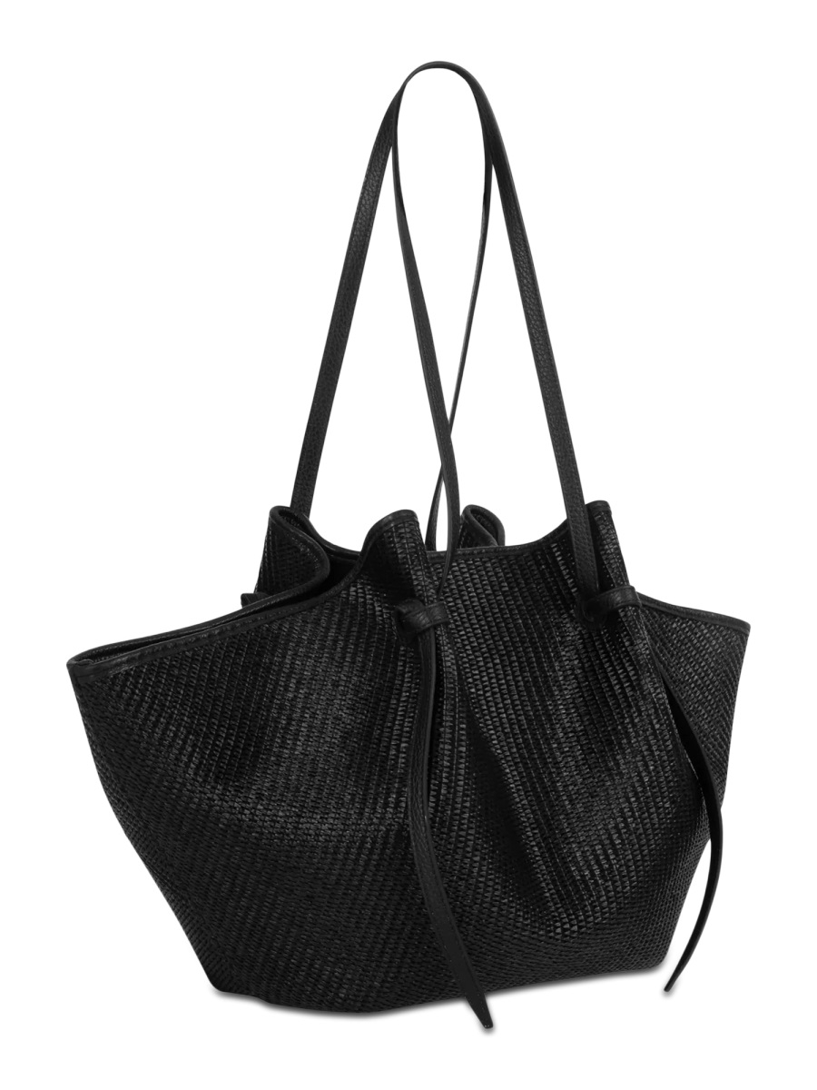 [YUZEFI] Shoulder bag SS26 MOCHI-WOVEN-RAFFIA_BLACK