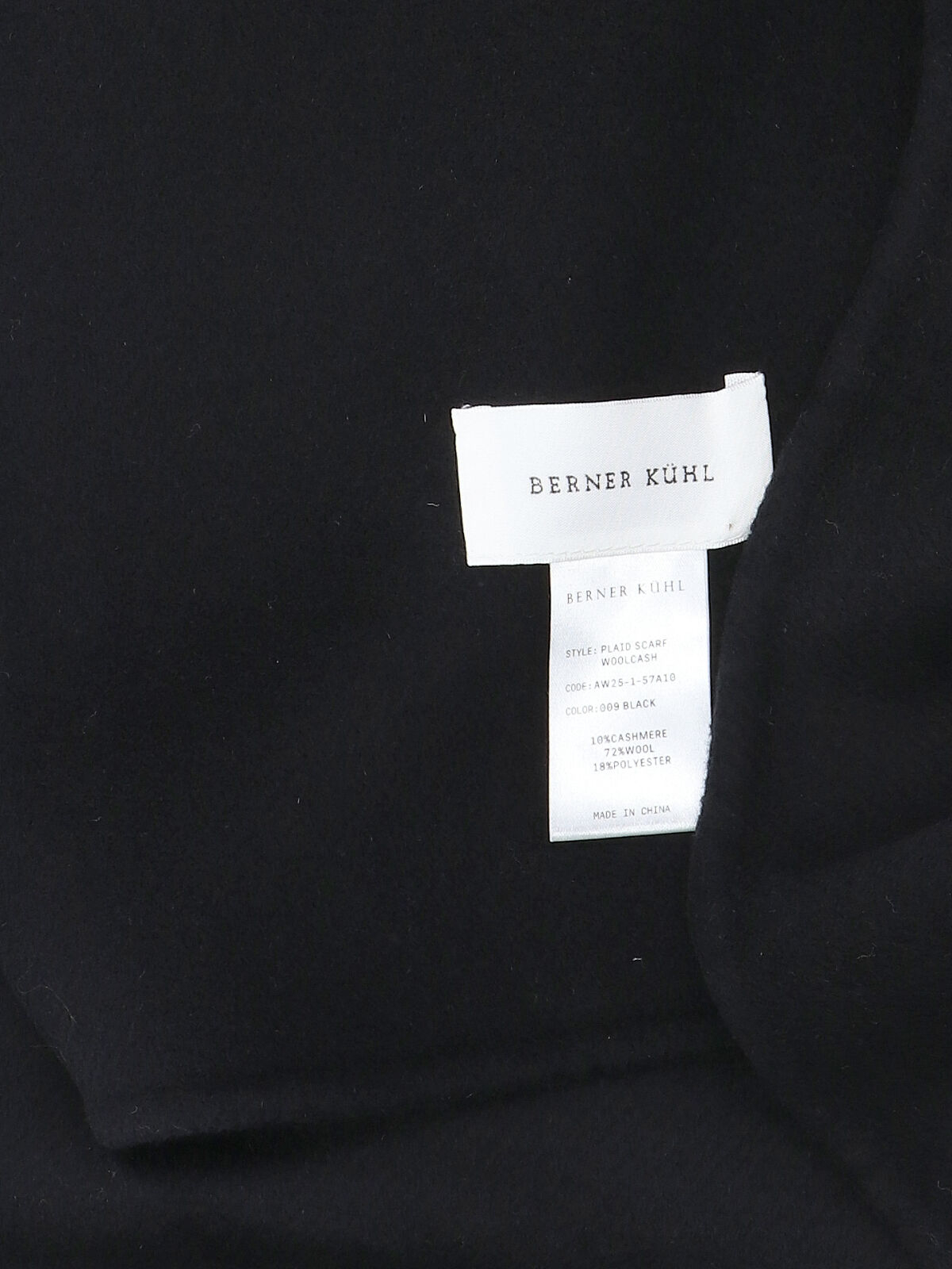[Berner Kühl] Scarf FW25 1 57A10009
