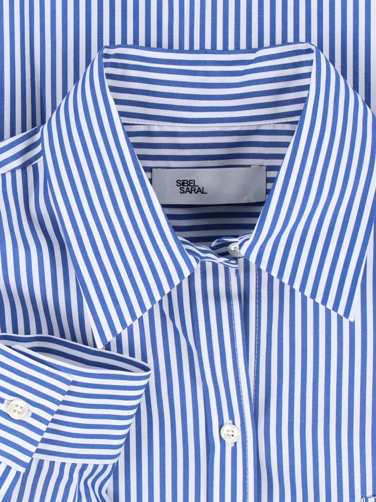 [SIBEL SARAL] Shirts Long Sleeve FW25 IMNY SHIRTBLUE WHITE STRIPE