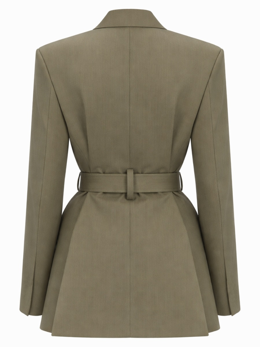 [VICTORIA BECKHAM] Blazer SS26 1126WJK006909A_SAGEMELANGE