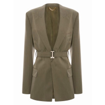 [VICTORIA BECKHAM] Blazer SS26 1126WJK006909A_SAGEMELANGE
