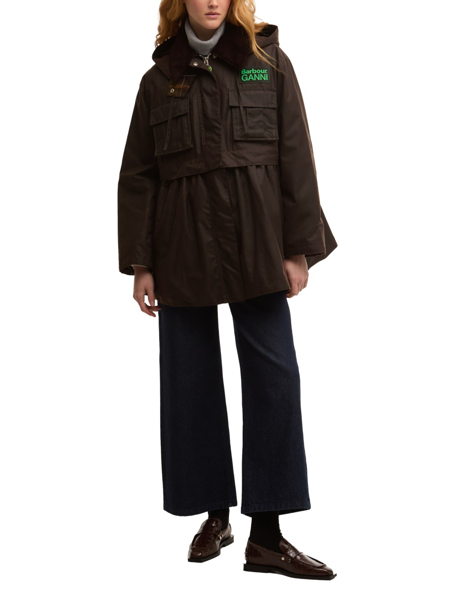 [BARBOUR x GANNI] Down jacket SS26 LWX1523_LWXBR71