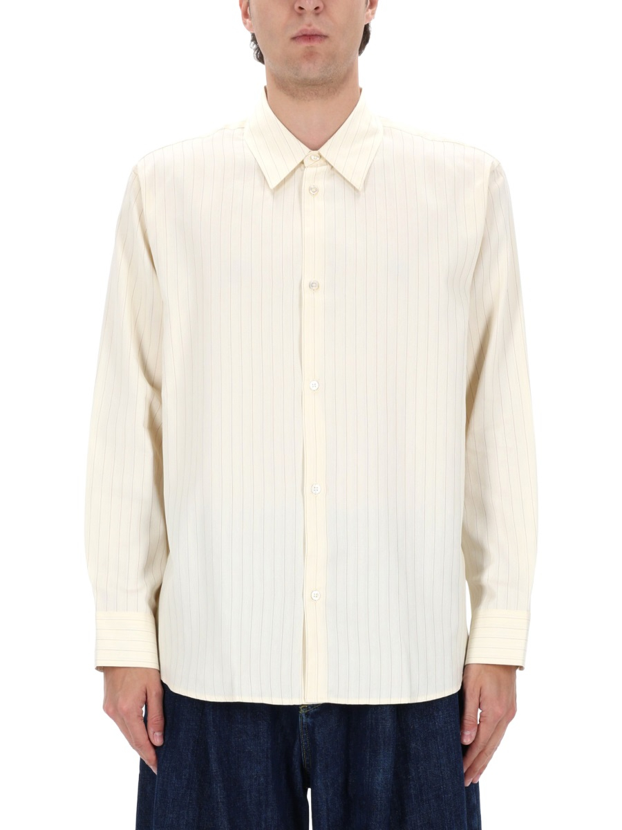 [Studio Nicholson] Shirts Long Sleeve SS26 VIEWSNM-1126_AMBERSTRIPE
