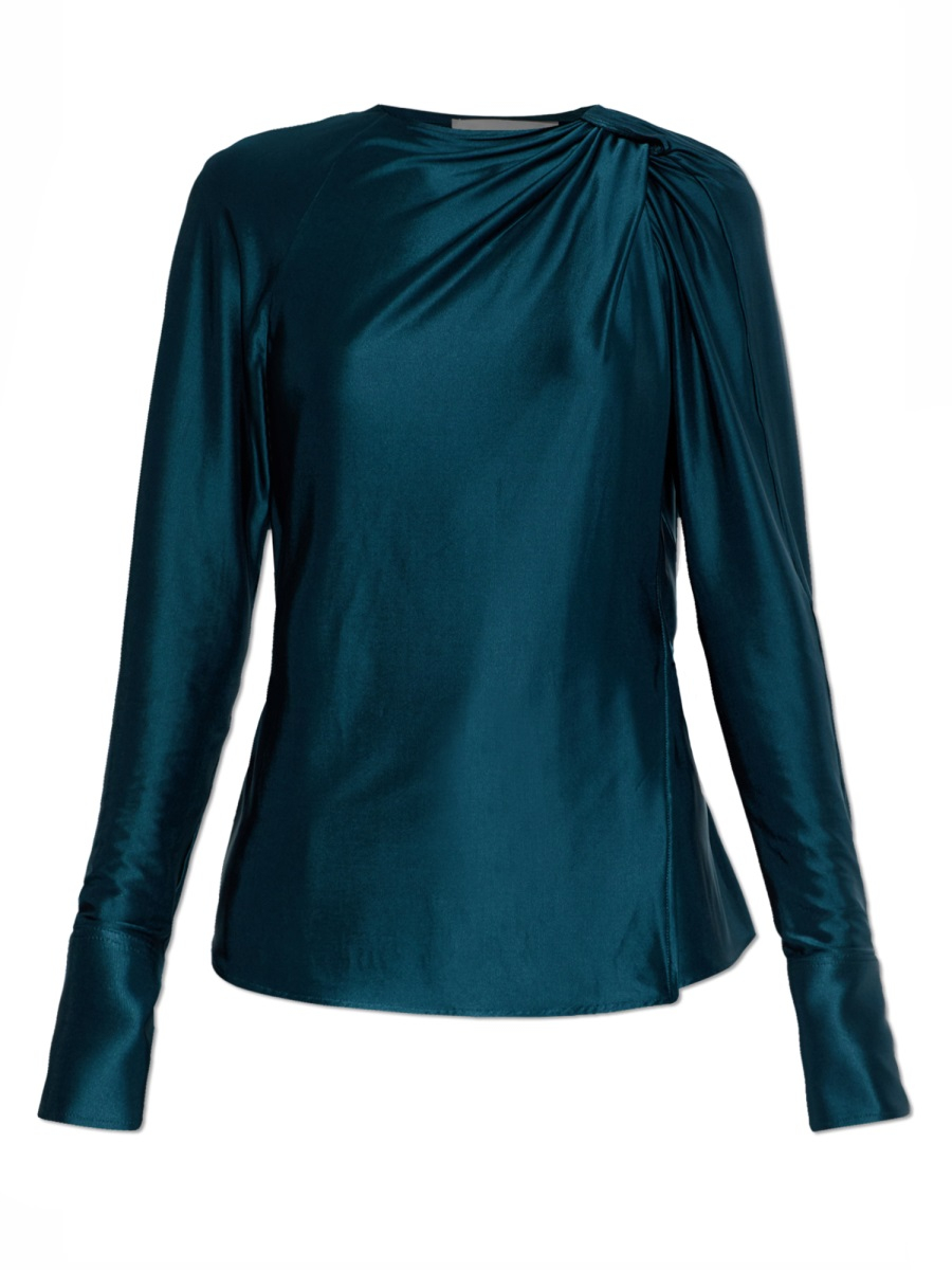 [VICTORIA BECKHAM] Blouse SS26 1126WSH006991A_DARKTEAL