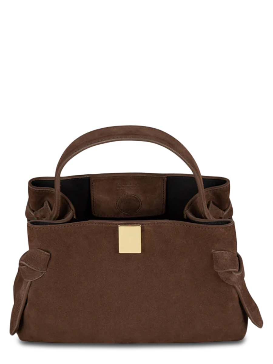 [YUZEFI] Shoulder bag SS26 GYOZA-MINI-SUEDE_CHOCOLATE