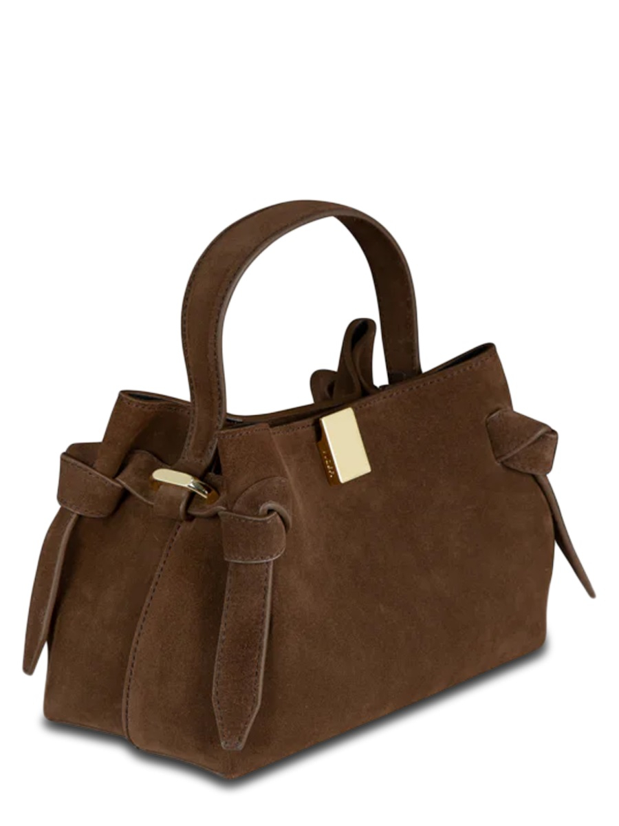 [YUZEFI] Shoulder bag SS26 GYOZA-MINI-SUEDE_CHOCOLATE