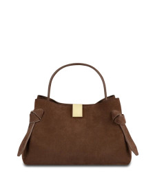 [YUZEFI] Shoulder bag SS26 GYOZA-MINI-SUEDE_CHOCOLATE