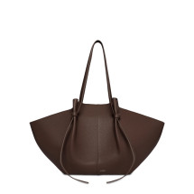 [YUZEFI] Shoulder bag SS26 LARGE-MOCHI-PEBBLE_ESPRESSO