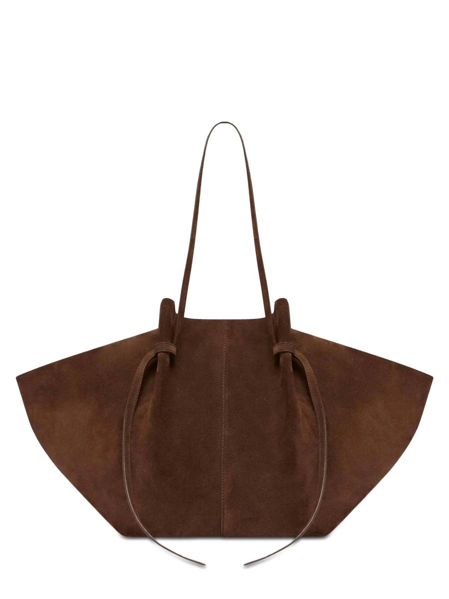 [YUZEFI] Shoulder bag SS26 LARGE-MOCHI-SUEDE_CHOCOLATE